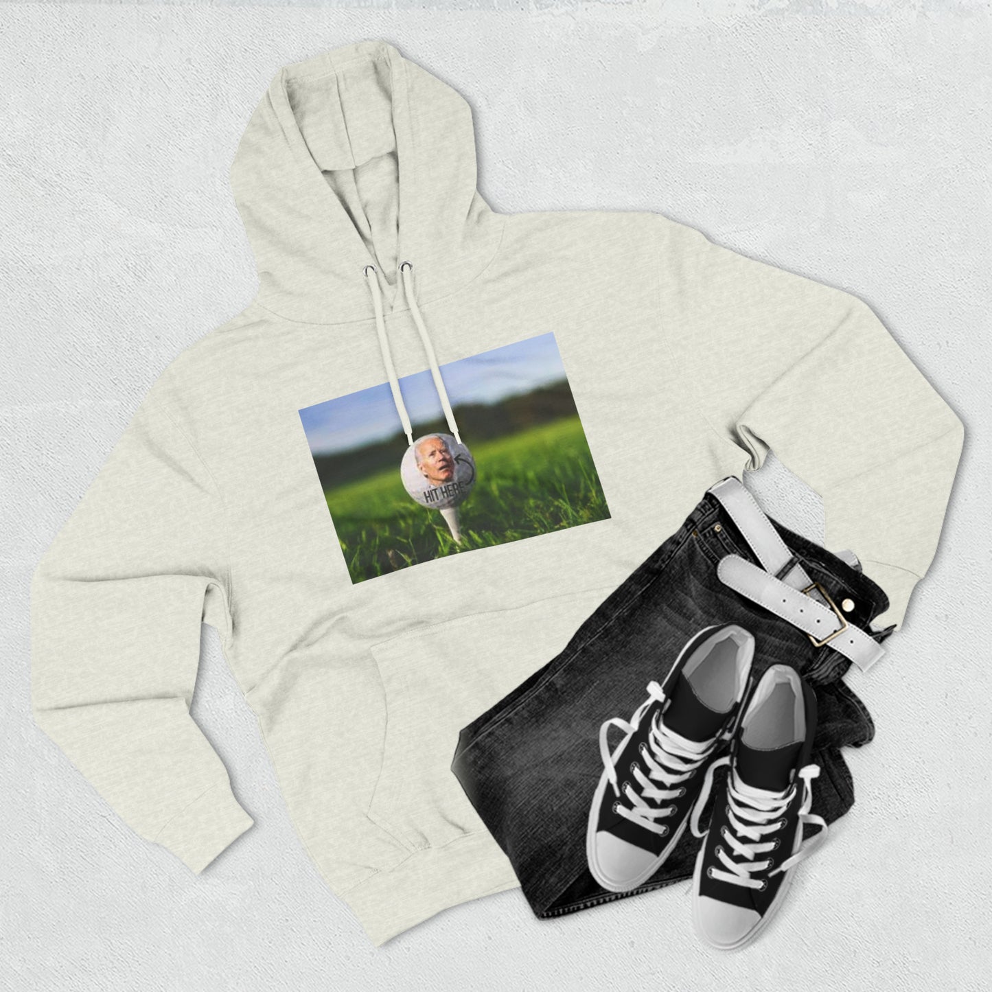 Three-Panel Fleece Hoodie