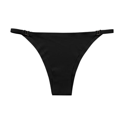 Exquisite Metal Buckle Silk Underwear