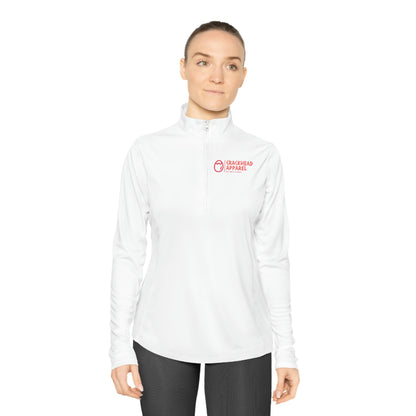 Ladies Crackhead Apparel Quarter-Zip Pullover - Crackhead Apparel