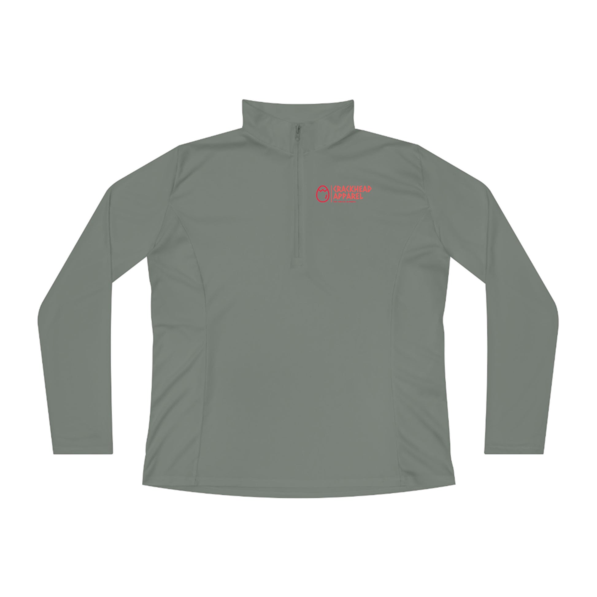 Ladies Crackhead Apparel Quarter-Zip Pullover - Crackhead Apparel
