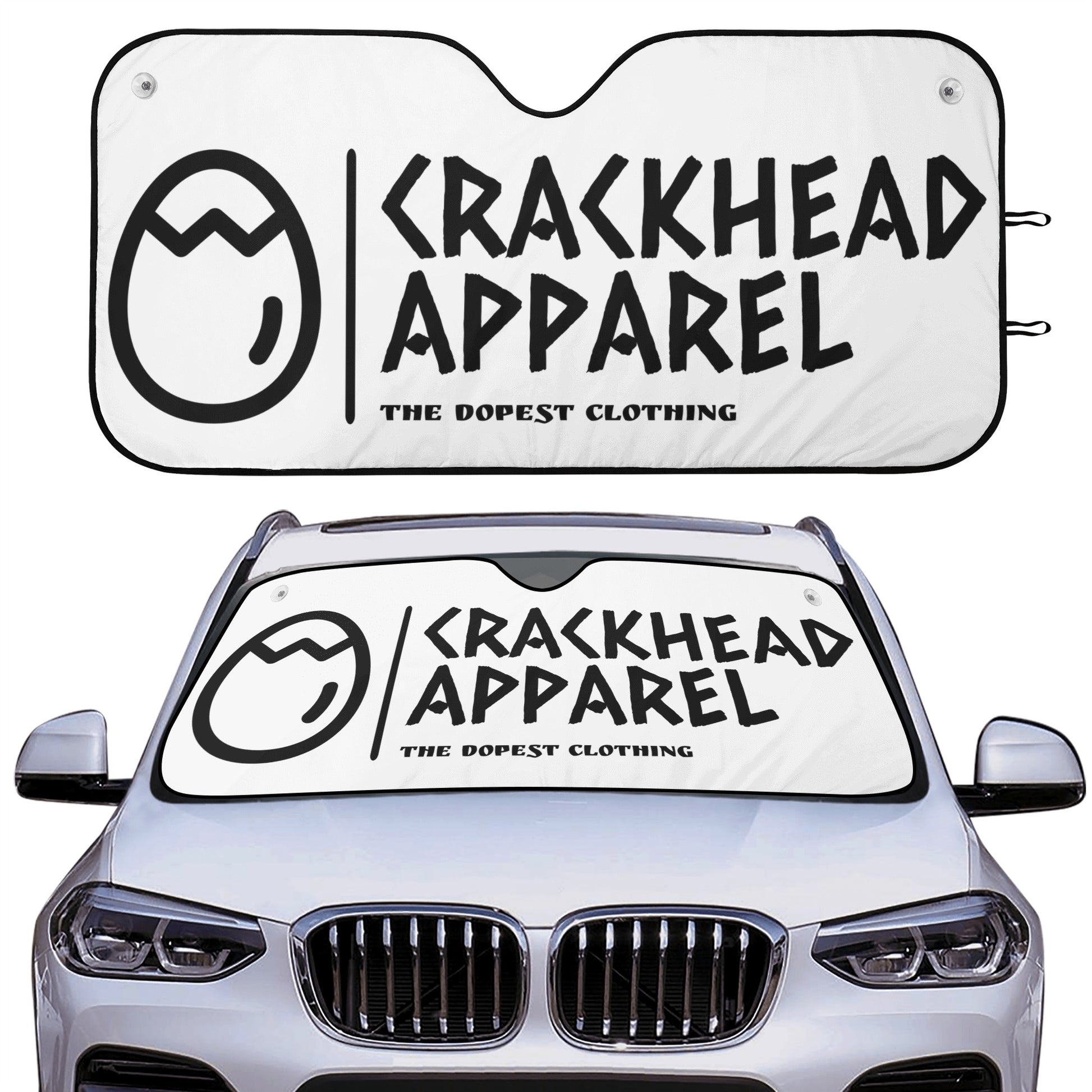 Crackhead Apparel Car Auto Sun Shade - Crackhead Apparel