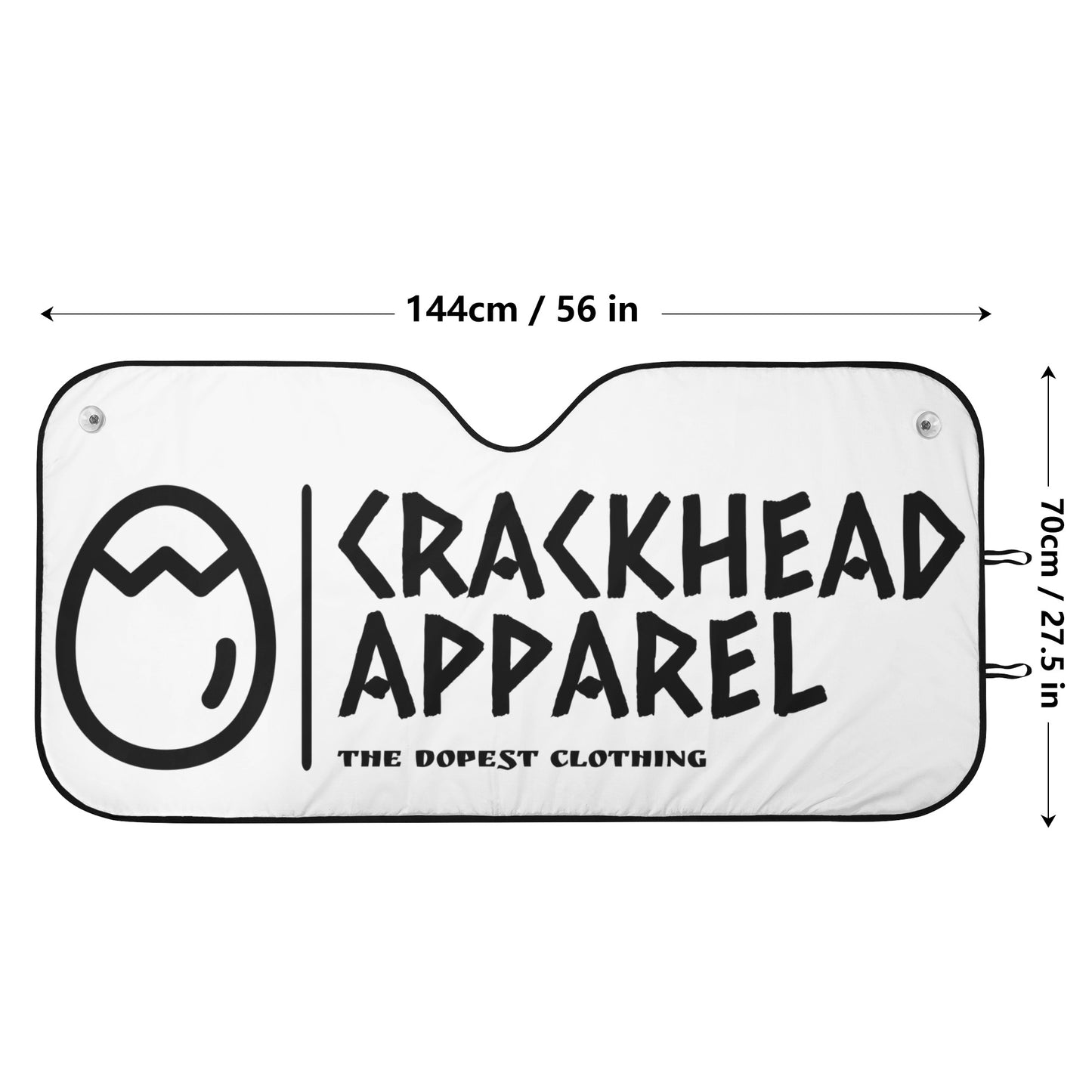 Crackhead Apparel Car Auto Sun Shade - Crackhead Apparel