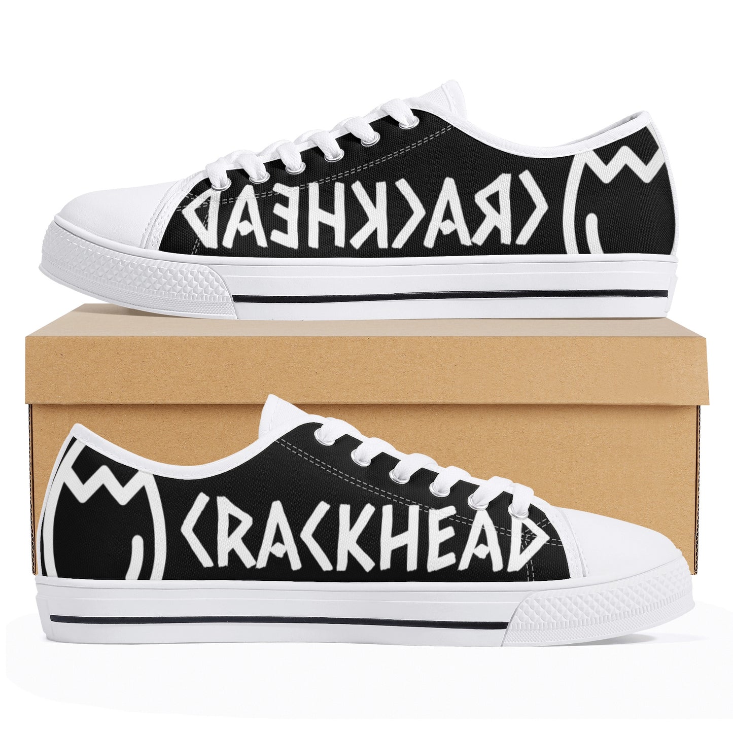 Women's Crackhead Low Top Canvas Shoes - Crackhead Apparel