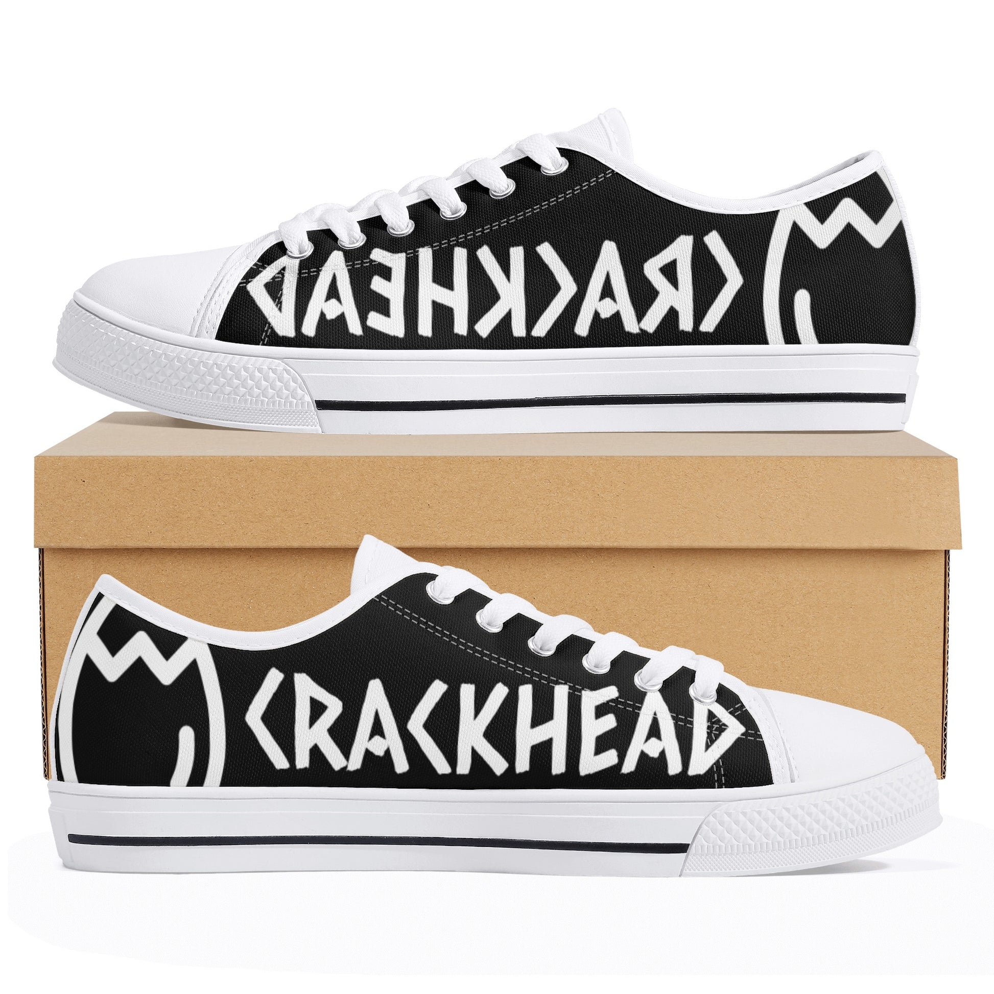 Women's Crackhead Low Top Canvas Shoes - Crackhead Apparel