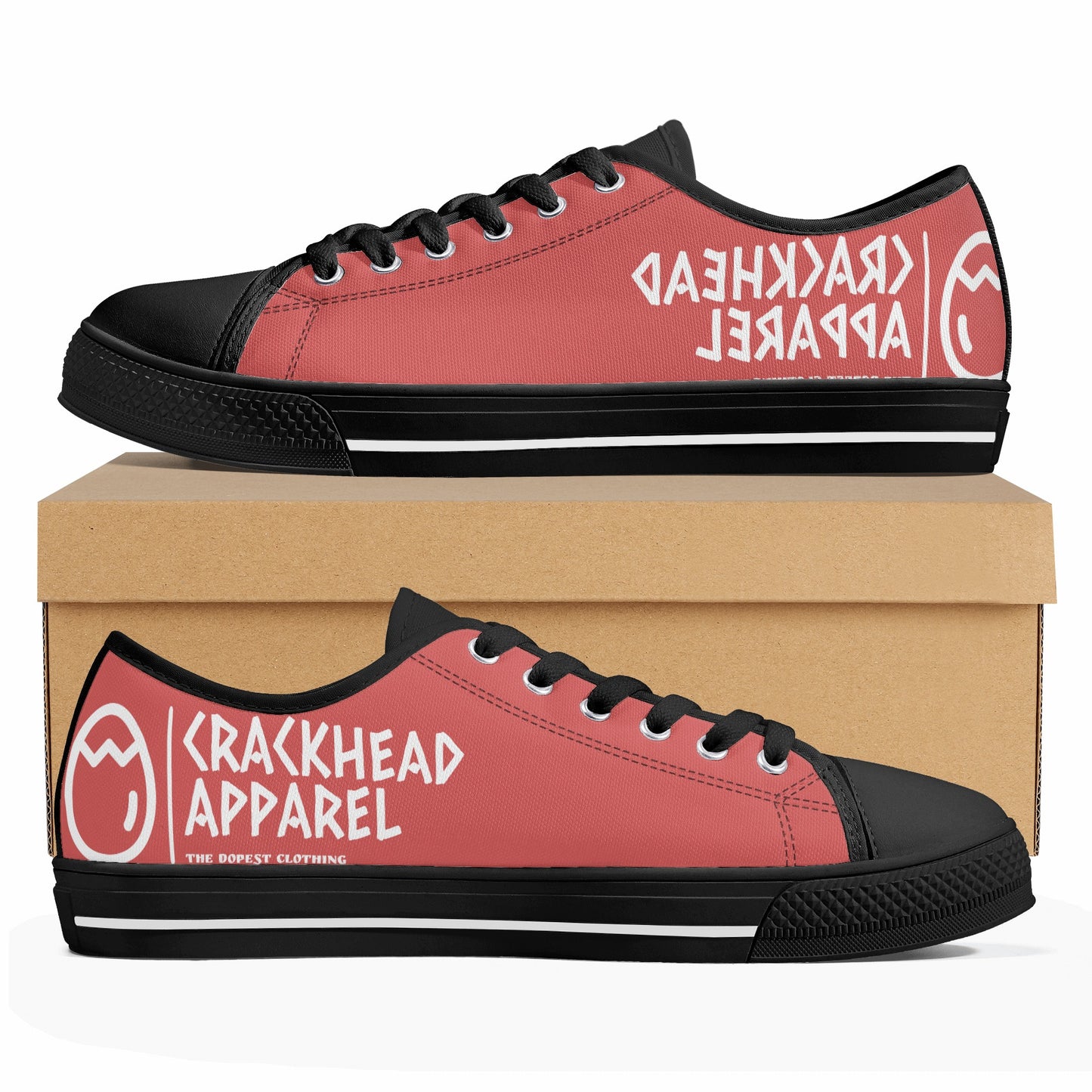 Women's Crackhead Apparel Low Top Canvas Shoes - Crackhead Apparel