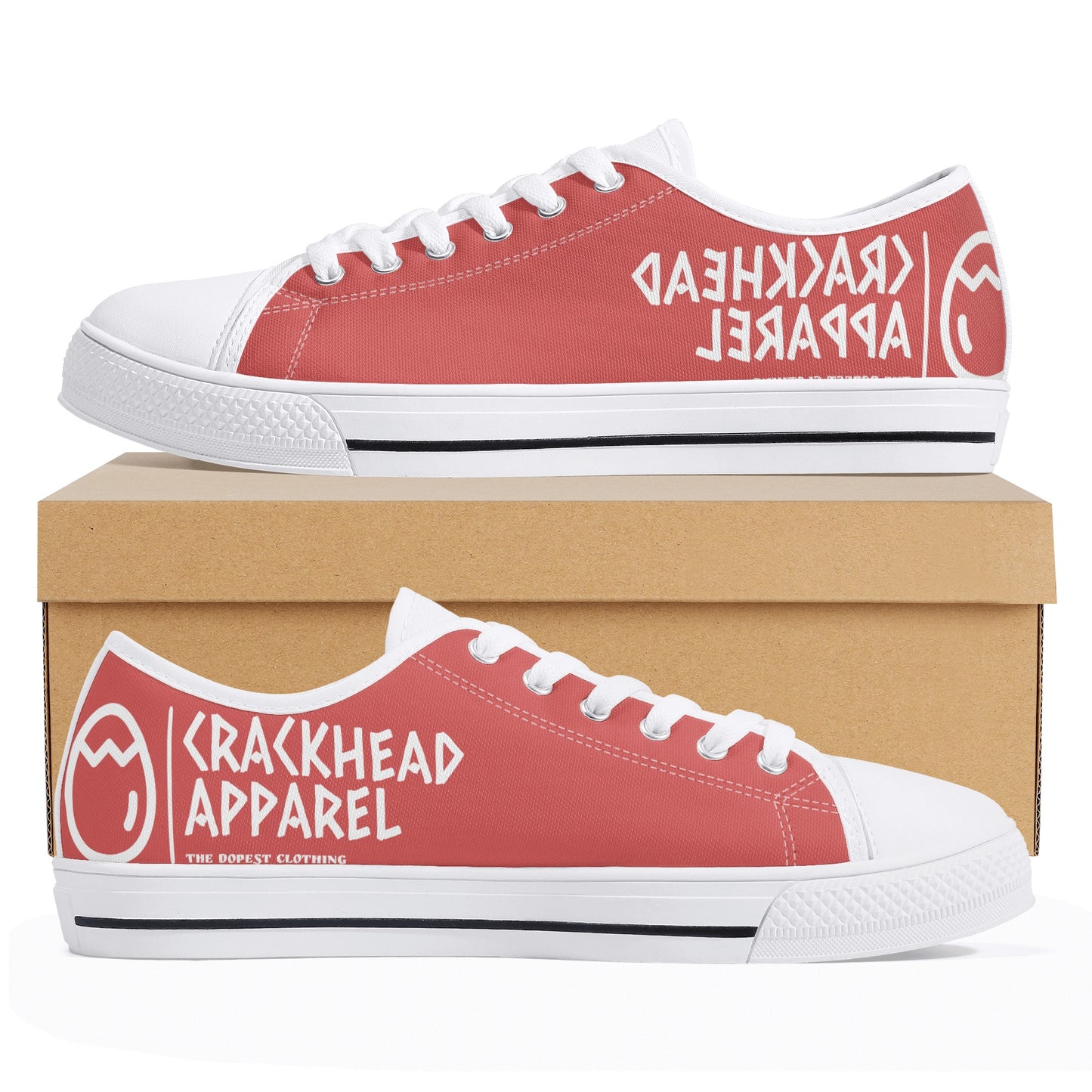 Women's Crackhead Apparel Low Top Canvas Shoes - Crackhead Apparel