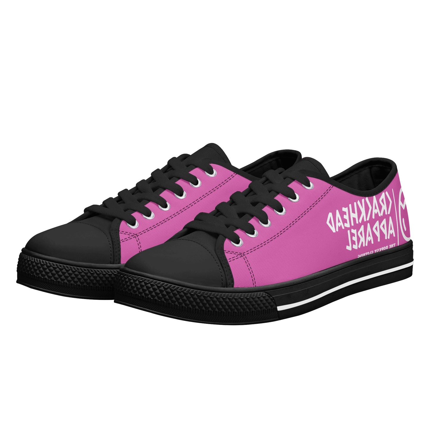 Women's Crackhead Apparel Low Top Canvas Shoes - Crackhead Apparel