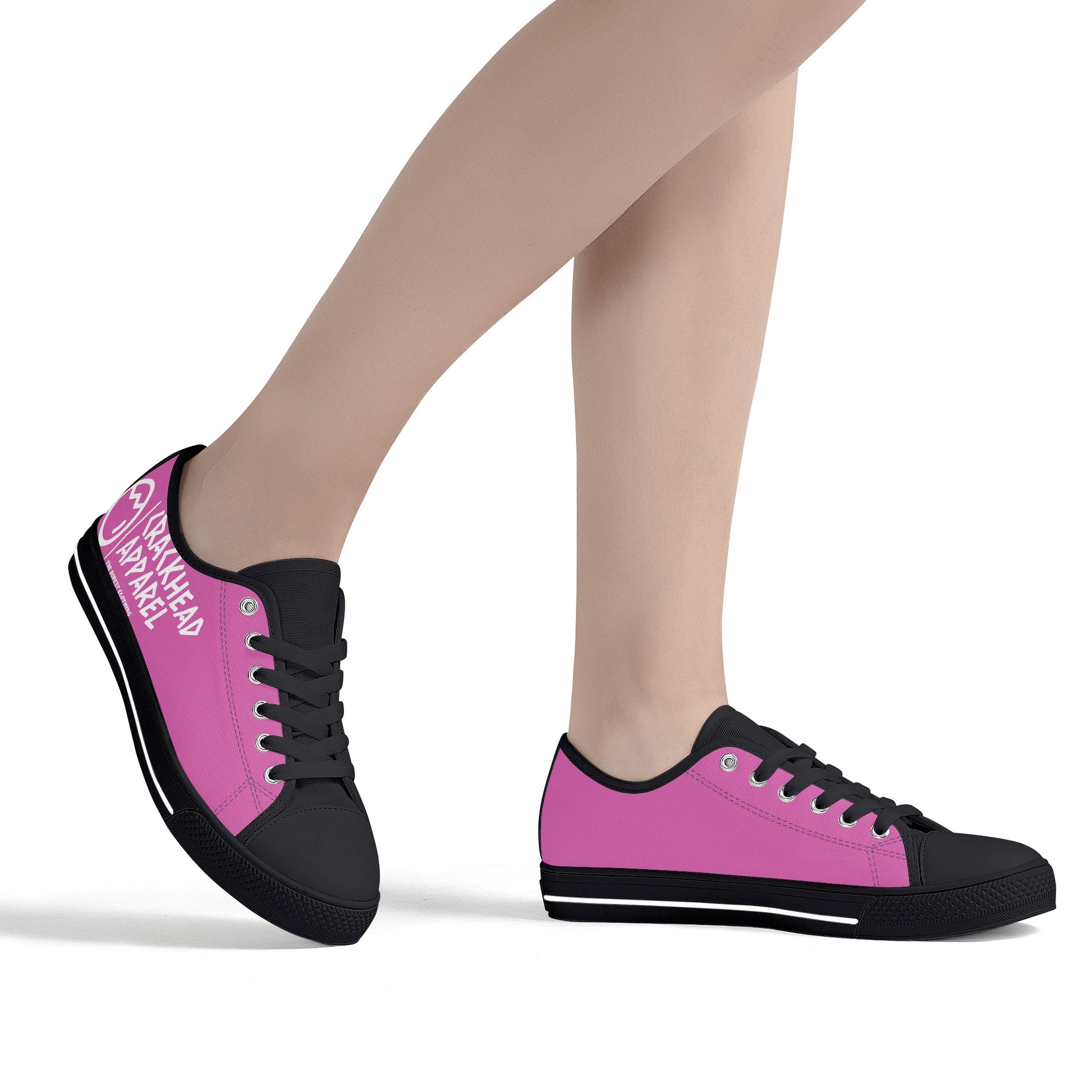 Women's Crackhead Apparel Low Top Canvas Shoes - Crackhead Apparel