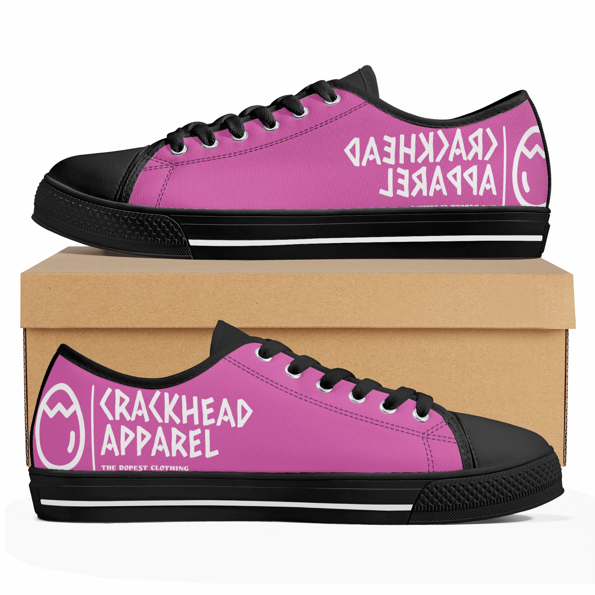 Women's Crackhead Apparel Low Top Canvas Shoes - Crackhead Apparel