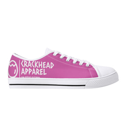 Women's Crackhead Apparel Low Top Canvas Shoes - Crackhead Apparel