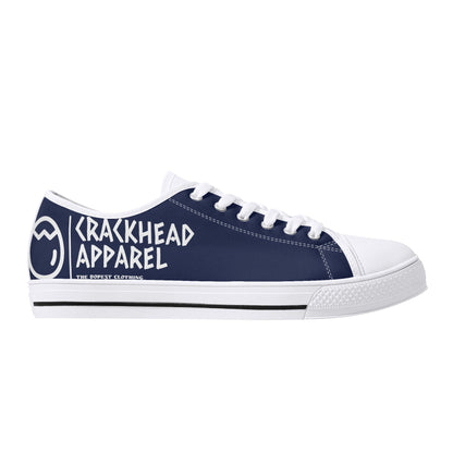 Women's Crackhead Apparel Low Top Canvas Shoes - Crackhead Apparel