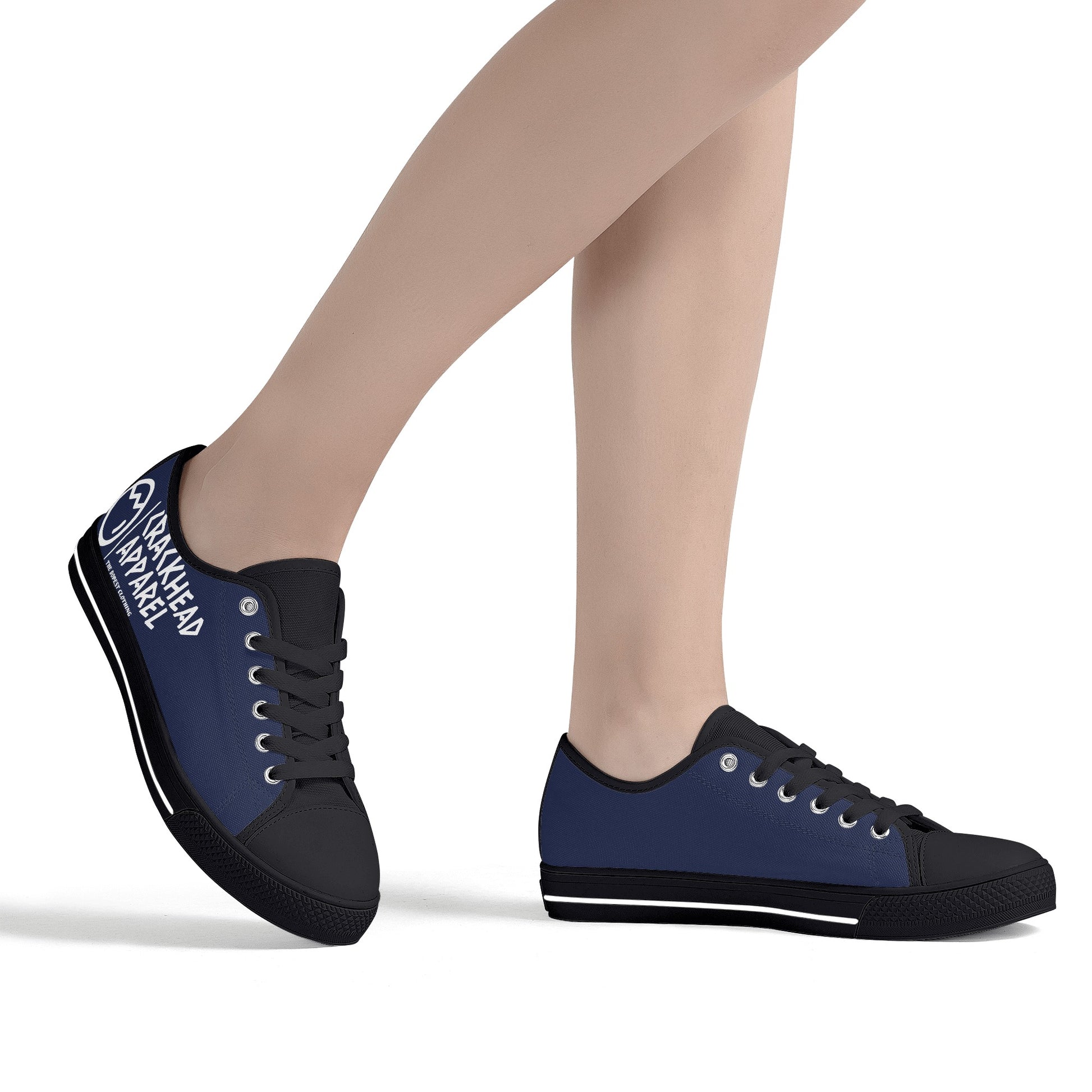 Women's Crackhead Apparel Low Top Canvas Shoes - Crackhead Apparel