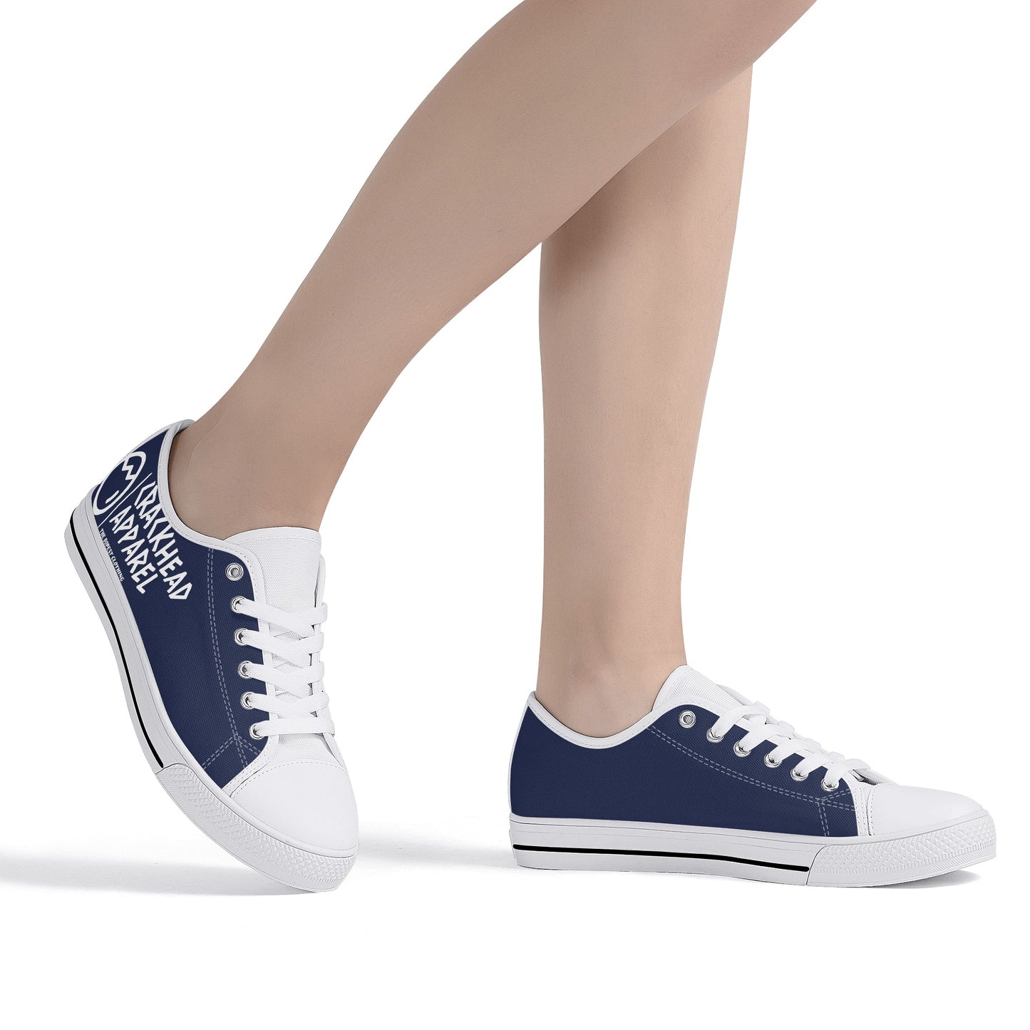 Women's Crackhead Apparel Low Top Canvas Shoes - Crackhead Apparel