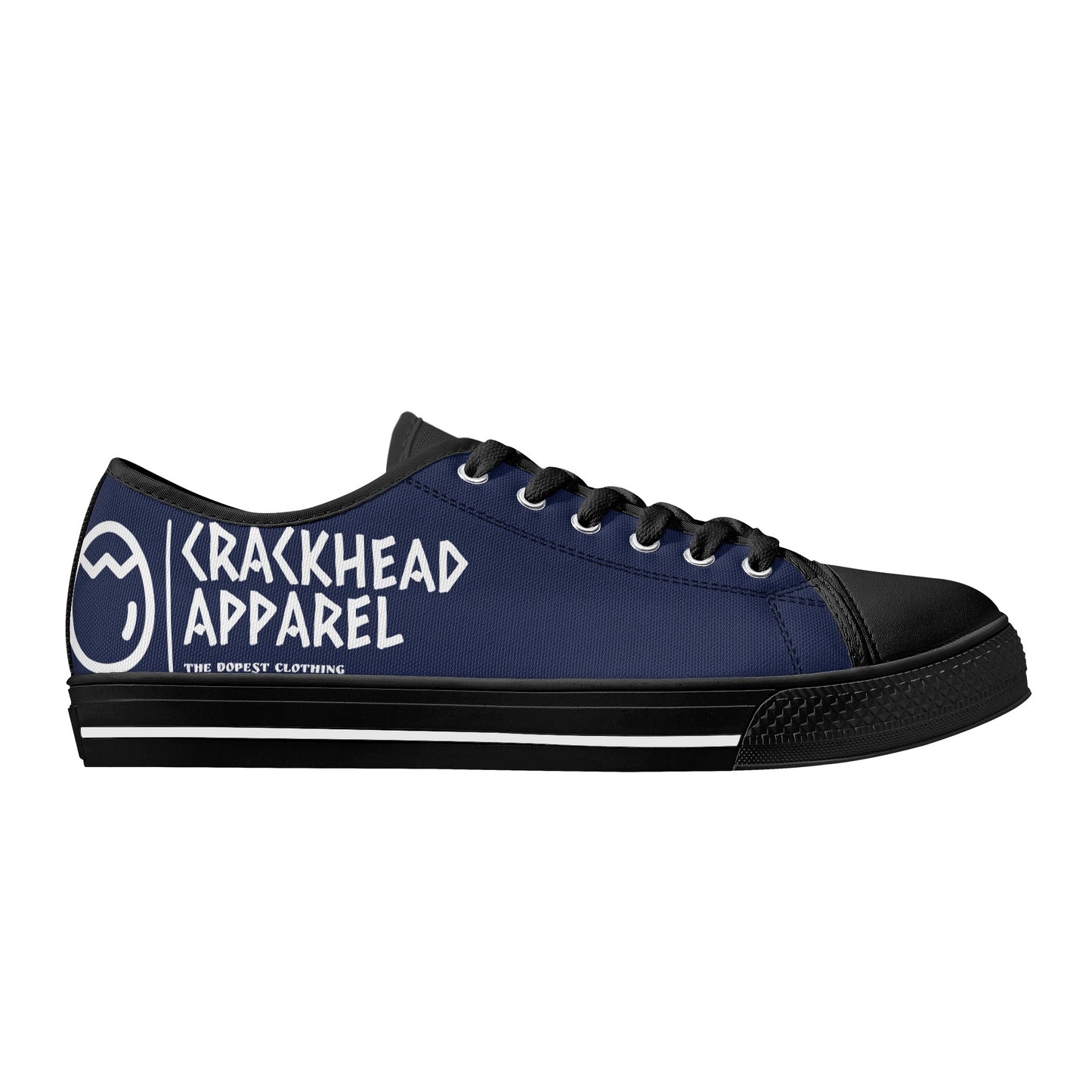 Women's Crackhead Apparel Low Top Canvas Shoes - Crackhead Apparel