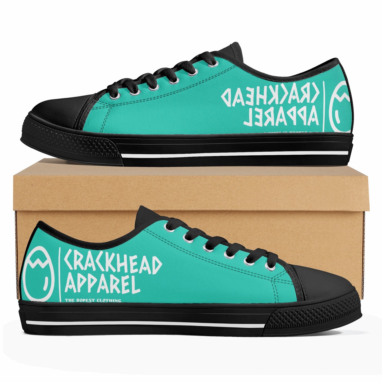 Women's Crackhead Apparel Low Top Canvas Shoes - Crackhead Apparel