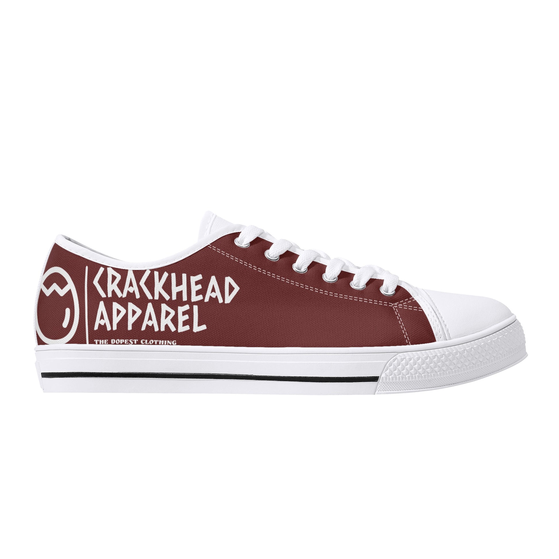 Women's Crackhead Apparel Low Top Canvas Shoes - Crackhead Apparel