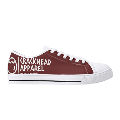 Women's Crackhead Apparel Low Top Canvas Shoes - Crackhead Apparel