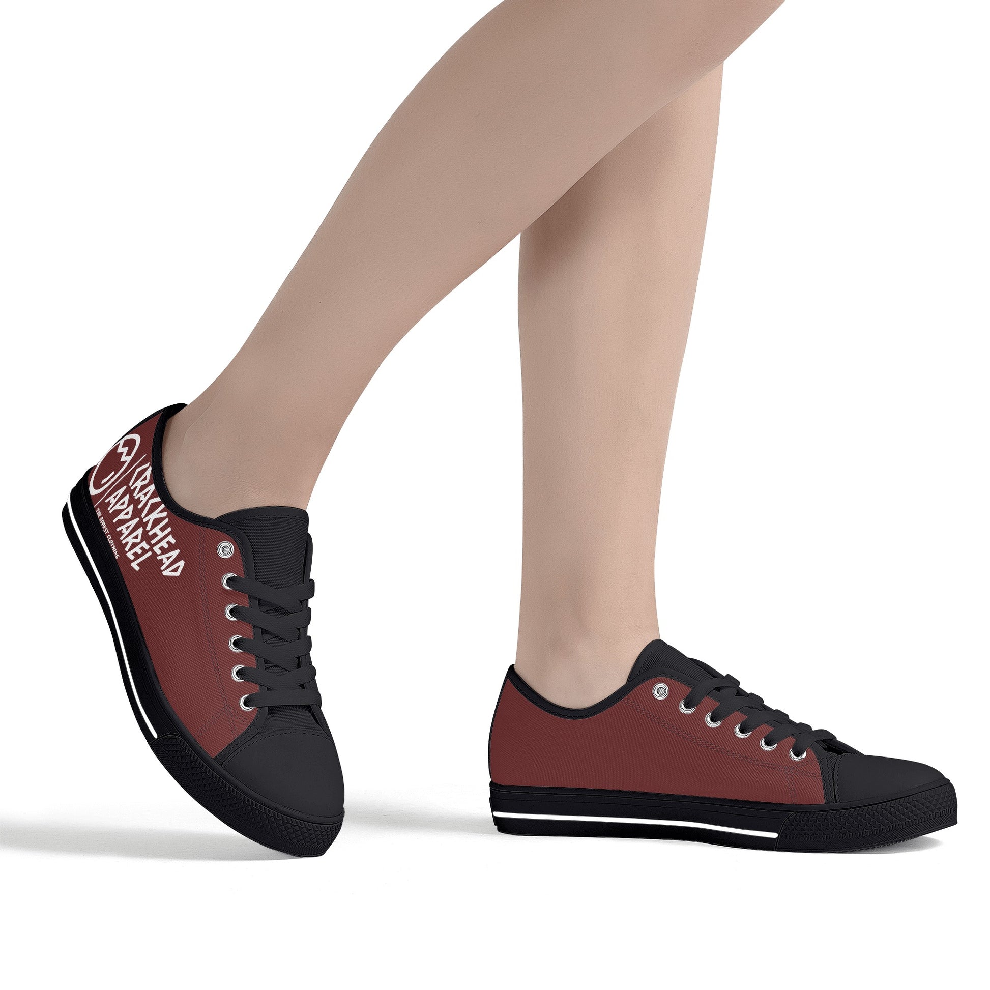 Women's Crackhead Apparel Low Top Canvas Shoes - Crackhead Apparel