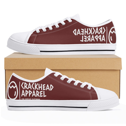 Women's Crackhead Apparel Low Top Canvas Shoes - Crackhead Apparel