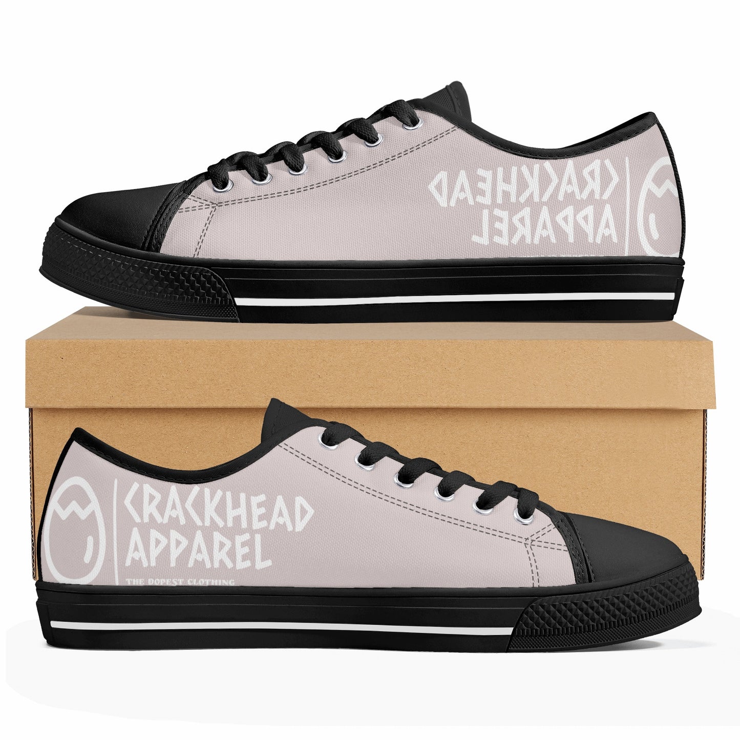 Women's Crackhead Apparel Low Top Canvas Shoes - Crackhead Apparel