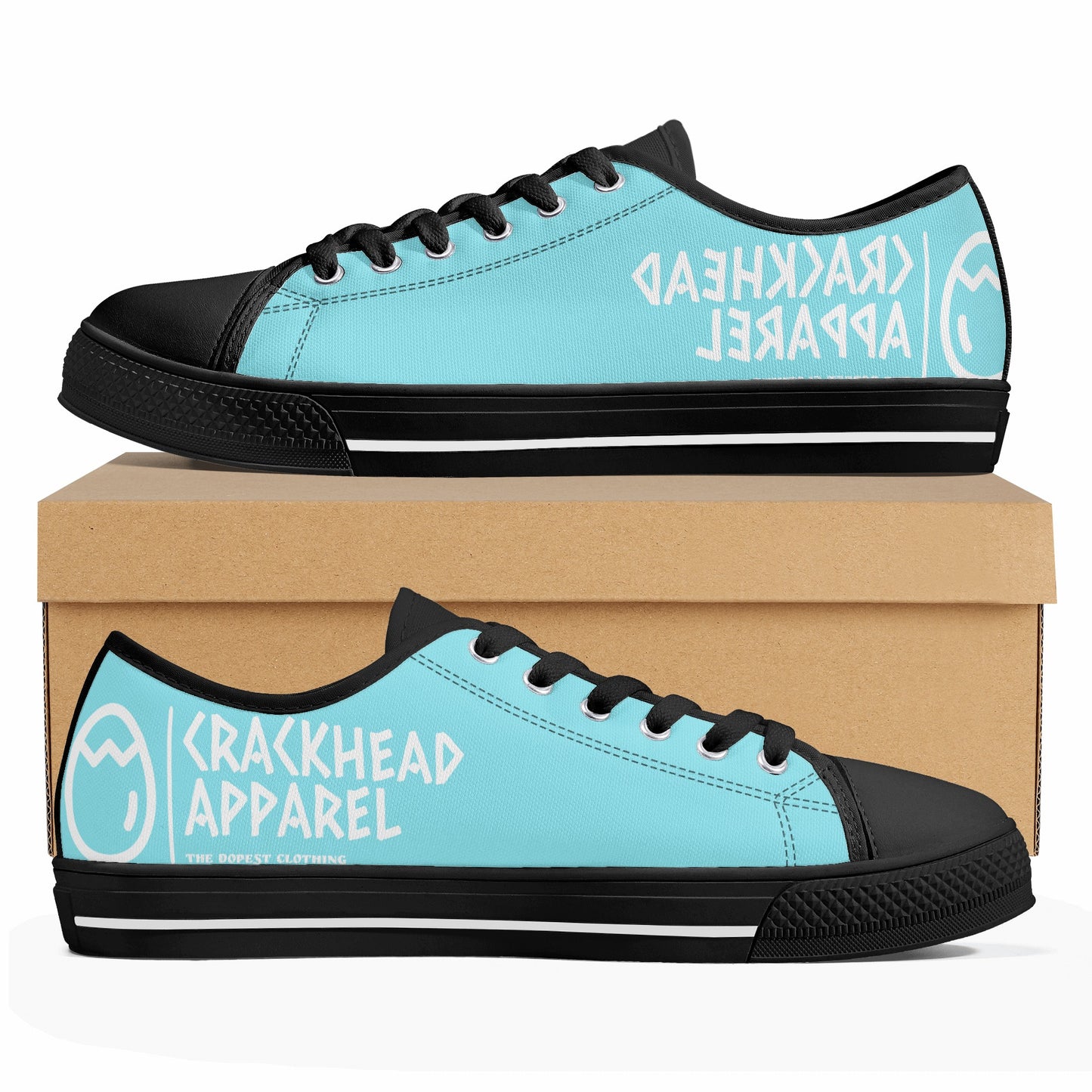Women's Crackhead Apparel Low Top Canvas Shoes - Crackhead Apparel