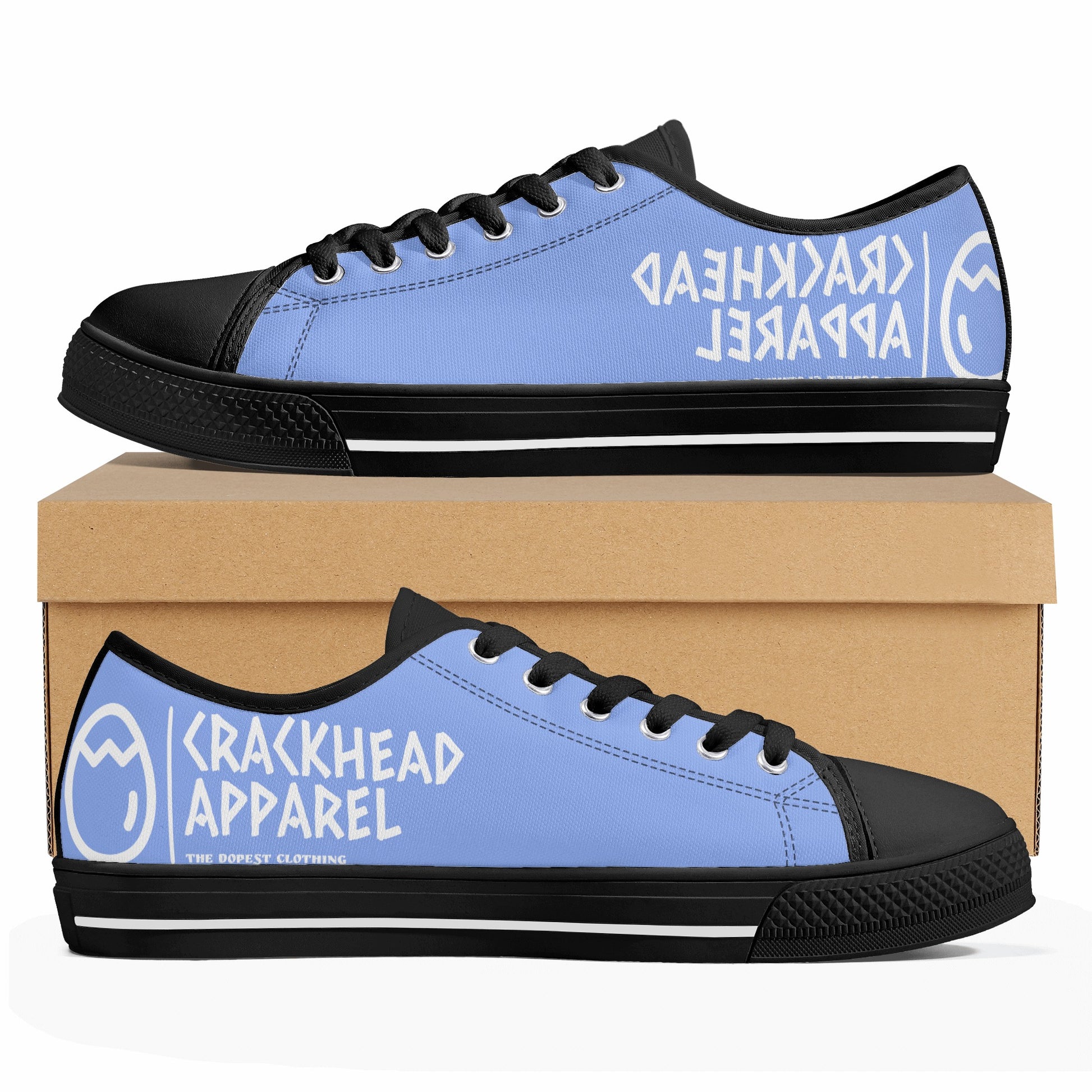 Women's Crackhead Apparel Low Top Canvas Shoes - Crackhead Apparel