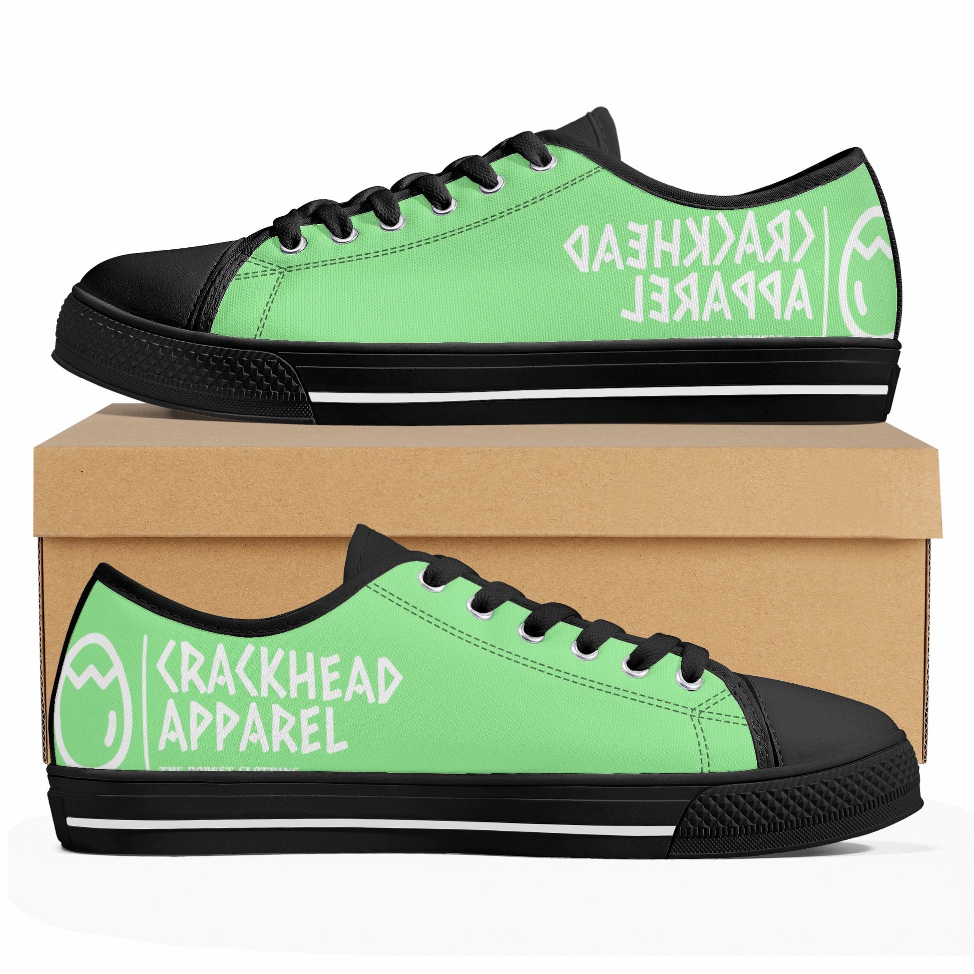 Women's Splitz Crackhead Low Top Canvas Shoes - Crackhead Apparel