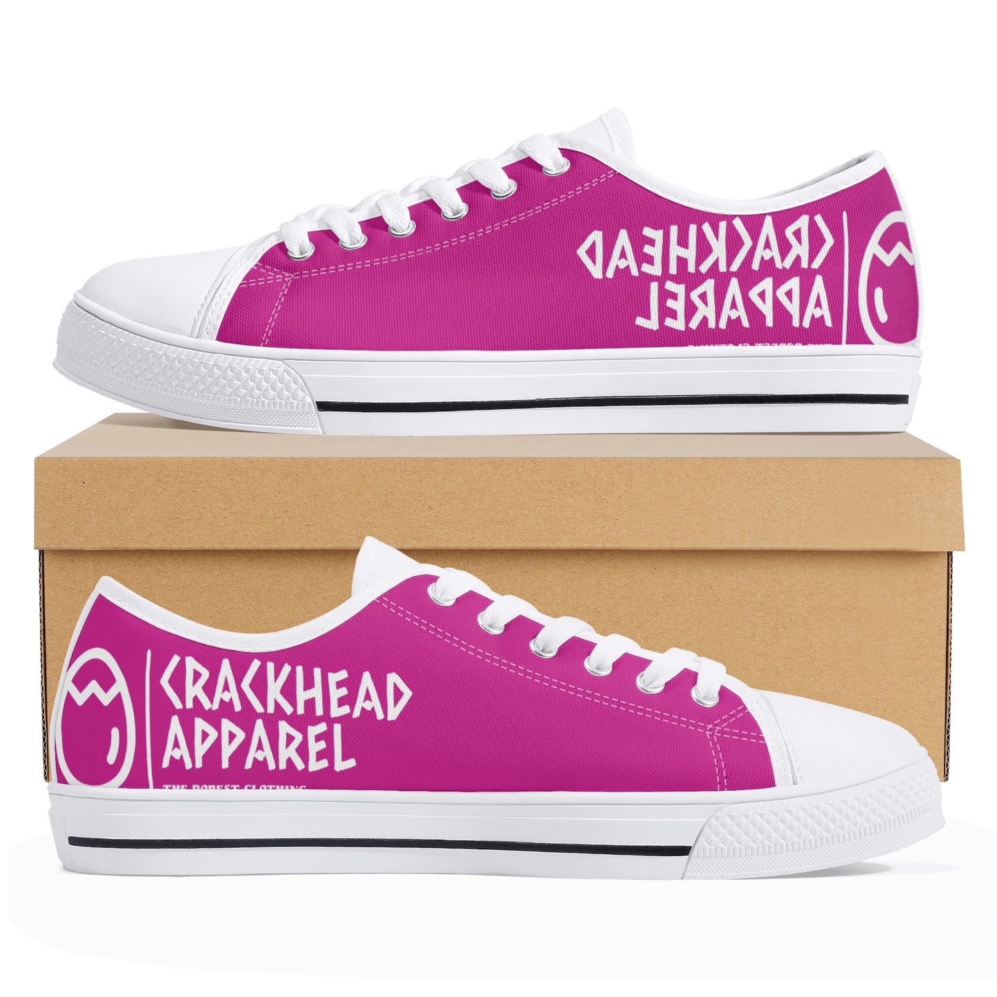 Women's Splitz Crackhead Low Top Canvas Shoes - Crackhead Apparel