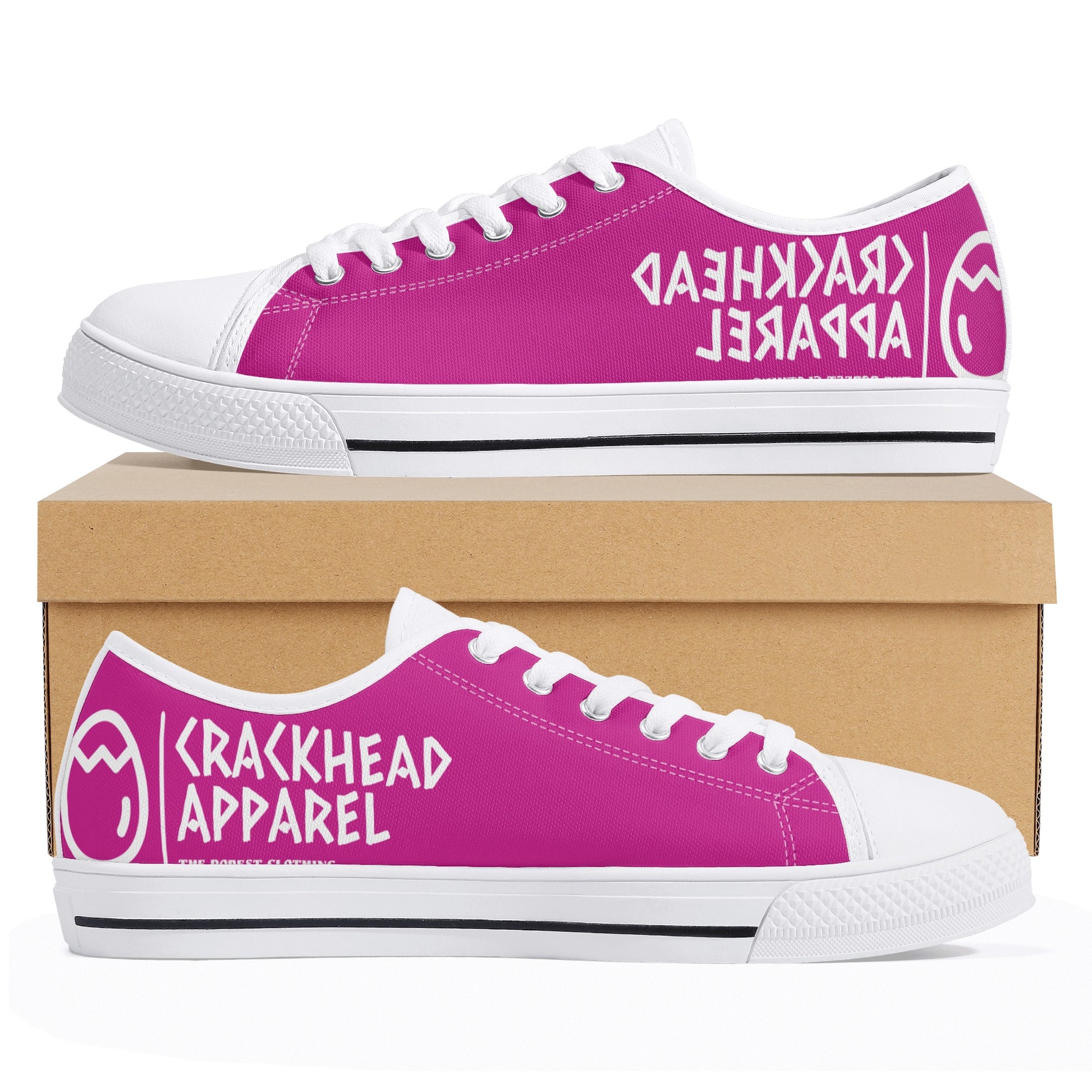 Women's Splitz Crackhead Low Top Canvas Shoes - Crackhead Apparel