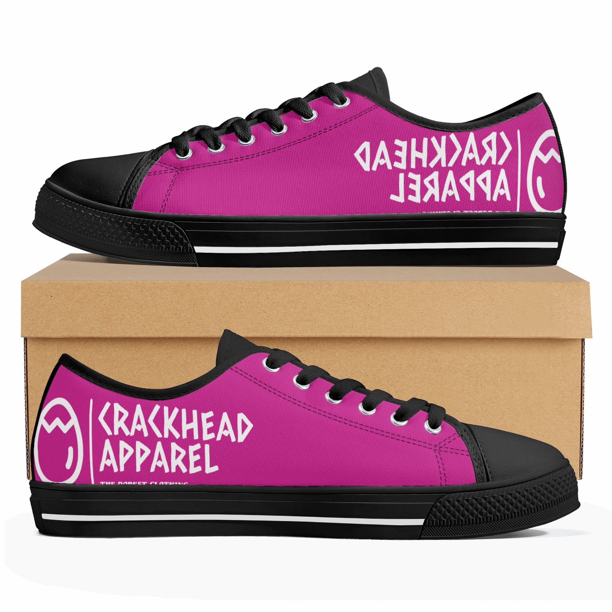 Women's Splitz Crackhead Low Top Canvas Shoes - Crackhead Apparel