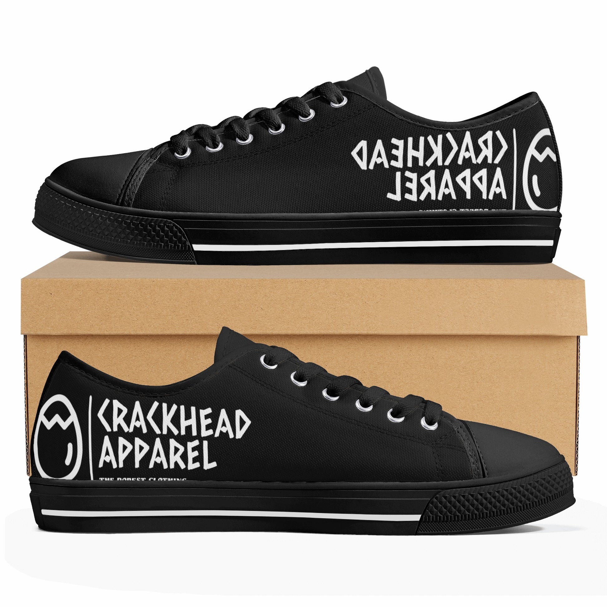Women's Splitz Crackhead Low Top Canvas Shoes - Crackhead Apparel
