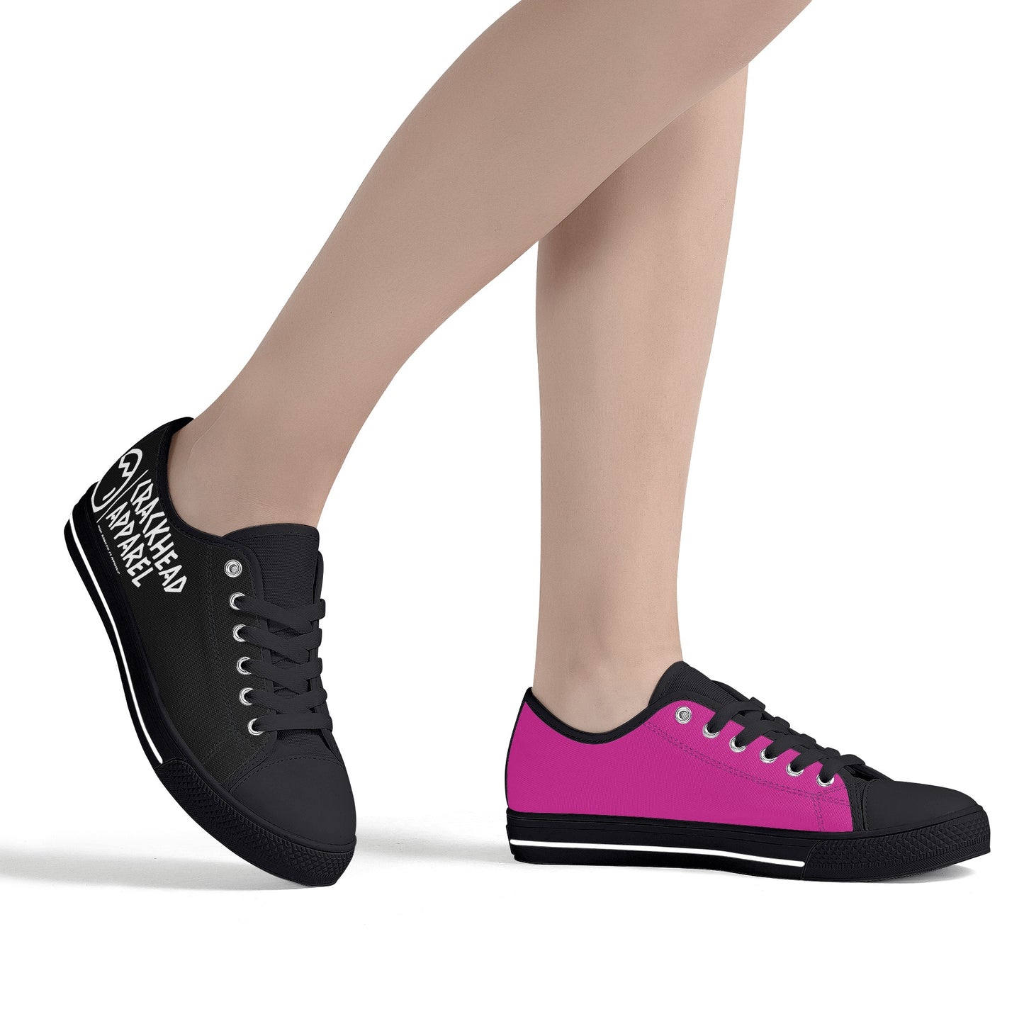 Women's Splitz Crackhead Low Top Canvas Shoes - Crackhead Apparel