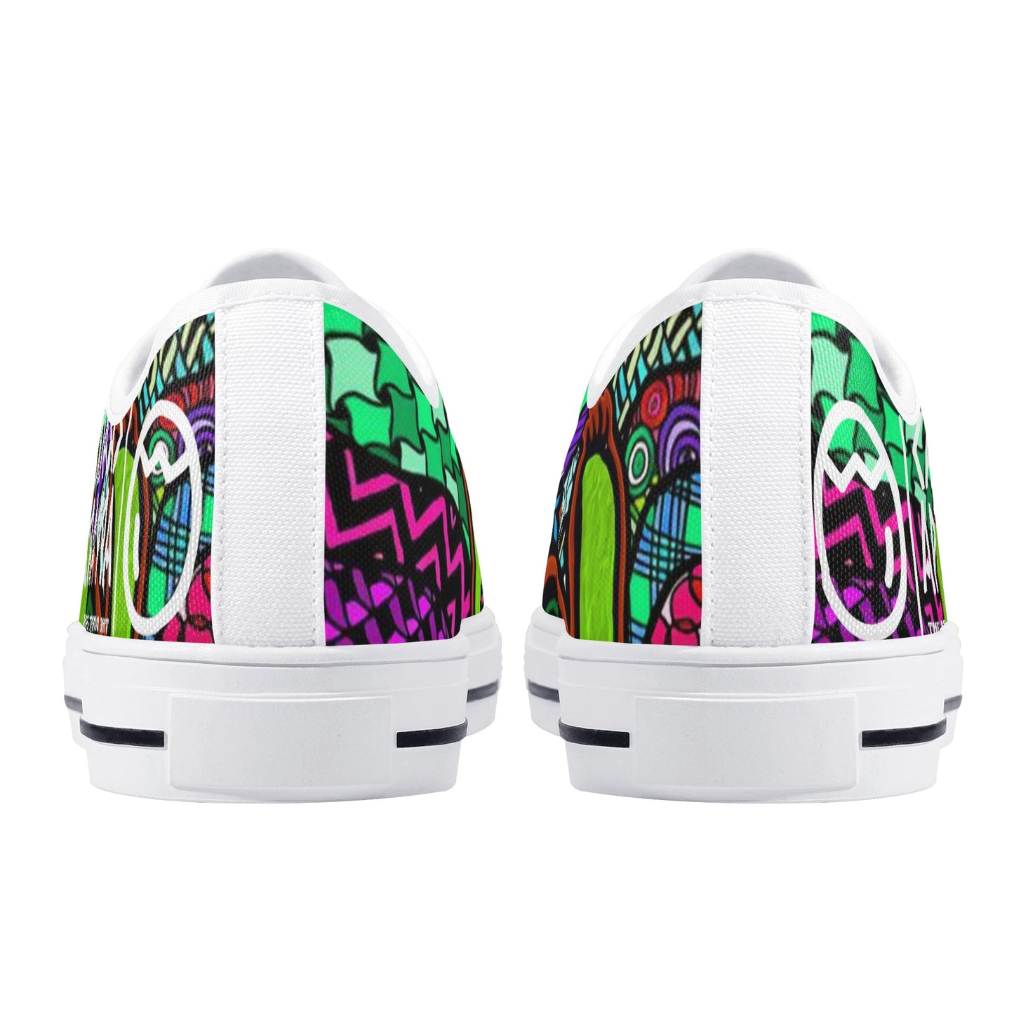 Women's Crackhead Turtle Low Top Canvas Shoes - Crackhead Apparel