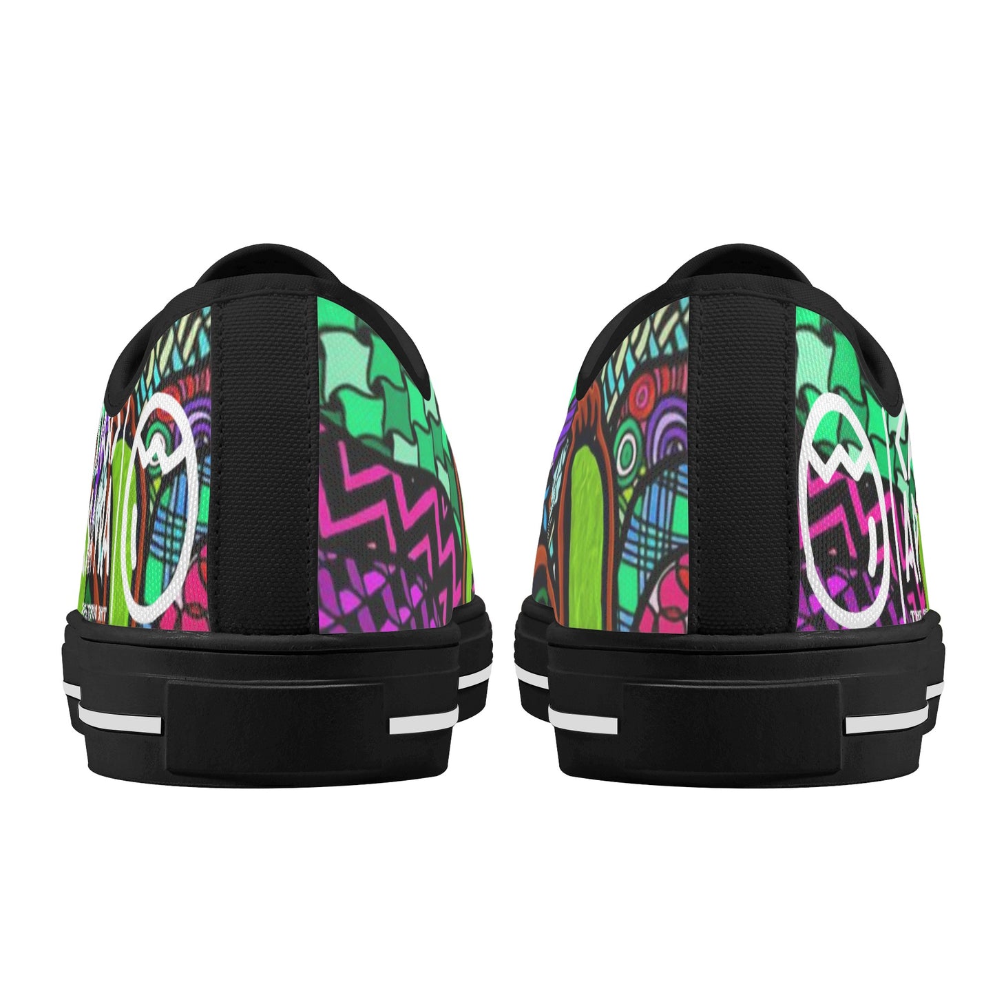 Women's Crackhead Turtle Low Top Canvas Shoes - Crackhead Apparel