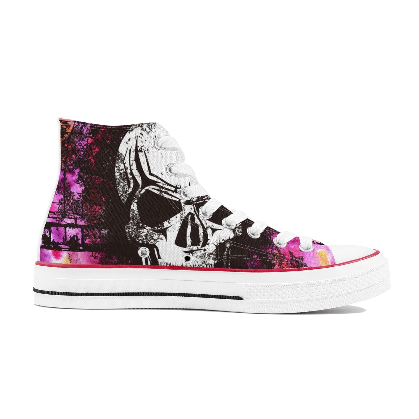 Women's Skullz Crackhead High Top Canvas Shoes - Crackhead Apparel