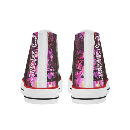 Women's Skullz Crackhead High Top Canvas Shoes - Crackhead Apparel