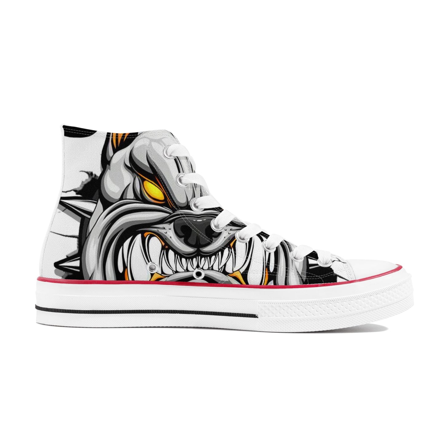 Men's Crackhead Dogz High Top Canvas Shoes - Crackhead Apparel