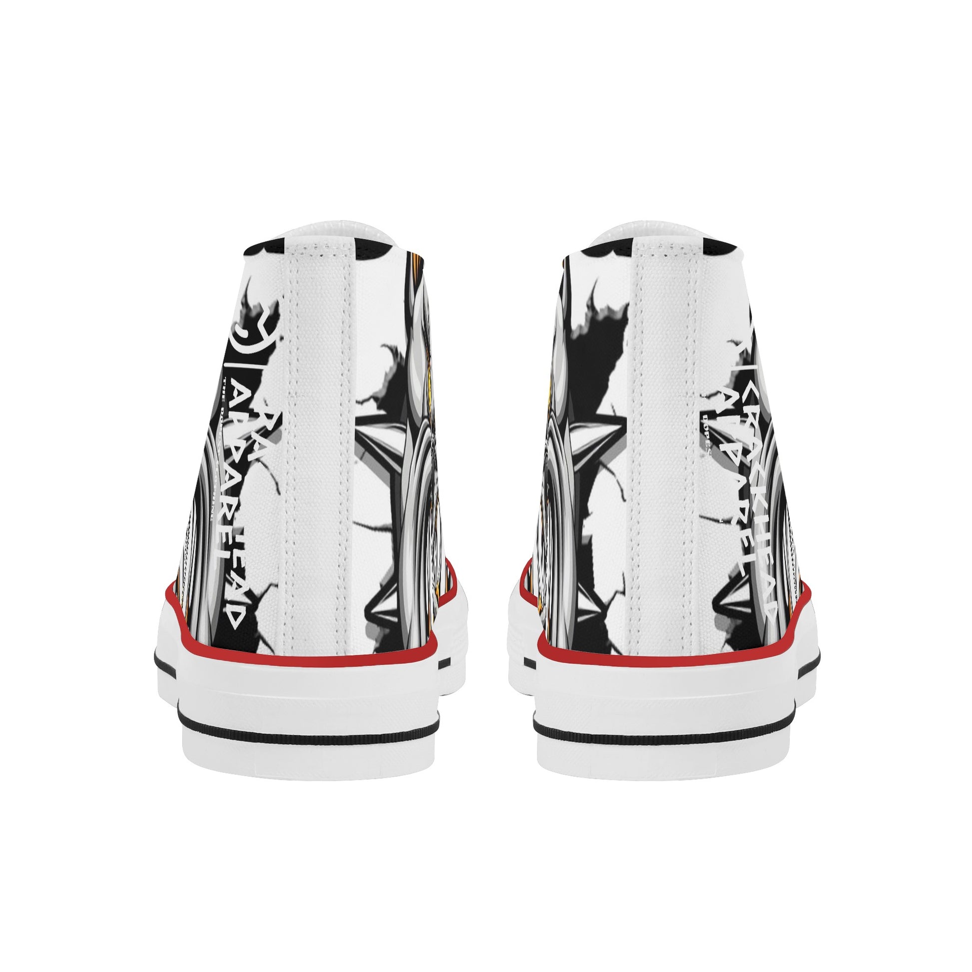 Men's Crackhead Dogz High Top Canvas Shoes - Crackhead Apparel