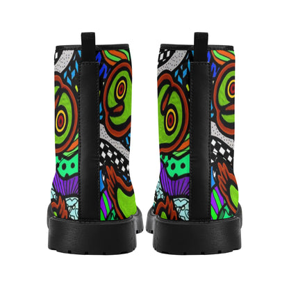 Women's Turtlez Crackhead Leather Boots - Crackhead Apparel