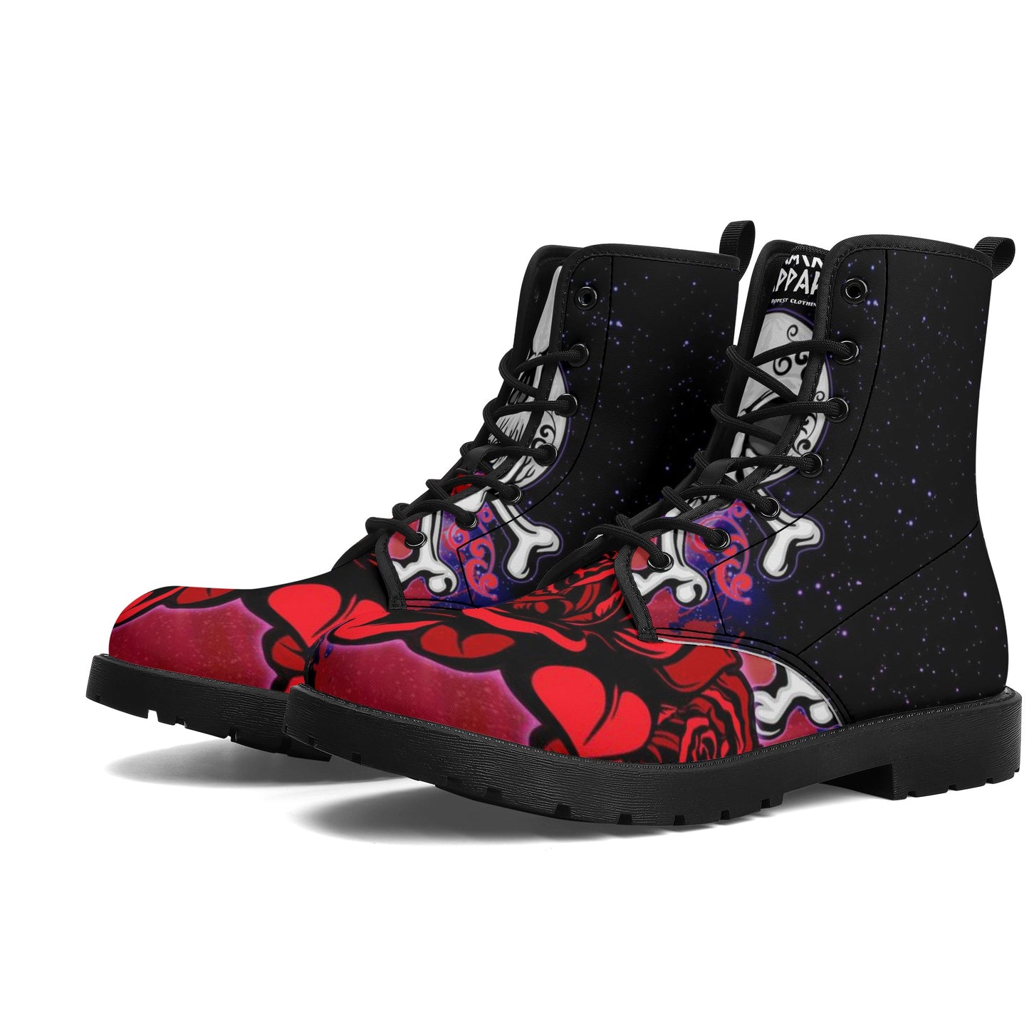 Women's Skullz Crackhead Leather Boots - Crackhead Apparel