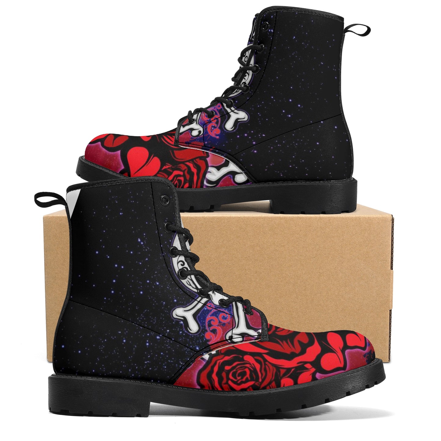 Women's Skullz Crackhead Leather Boots - Crackhead Apparel