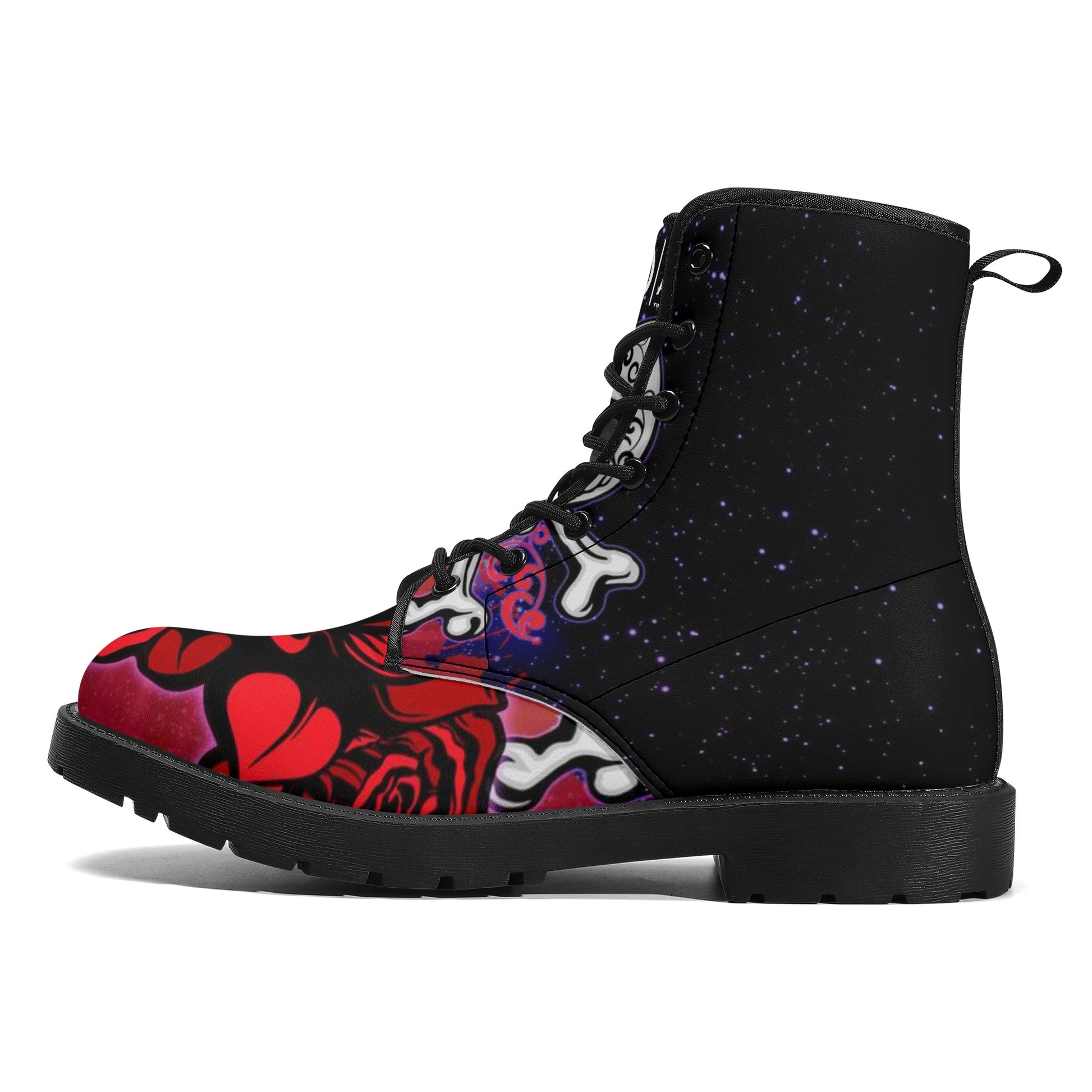 Women's Skullz Crackhead Leather Boots - Crackhead Apparel