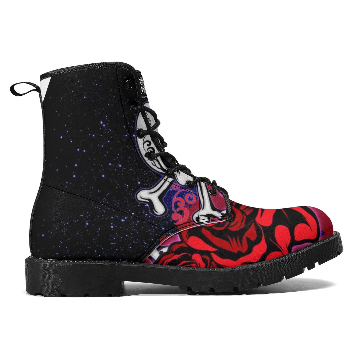 Women's Skullz Crackhead Leather Boots - Crackhead Apparel