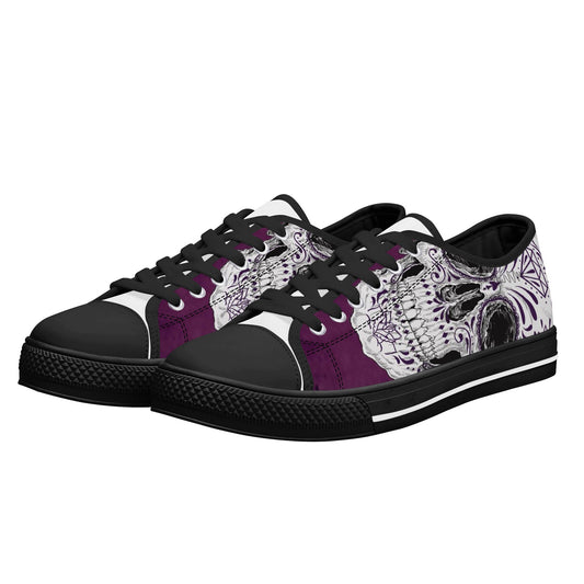 Women's Skullz Canvas Shoes with Crackhead Apparel Bag