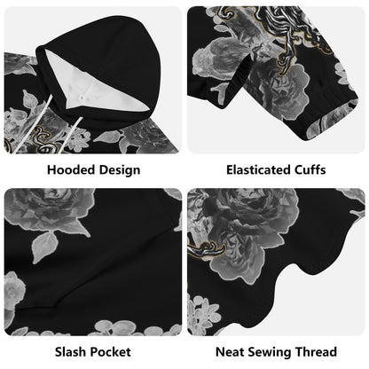 Men's Skullz Hoodie Sweatshirt with Crackhead Apparel Bag