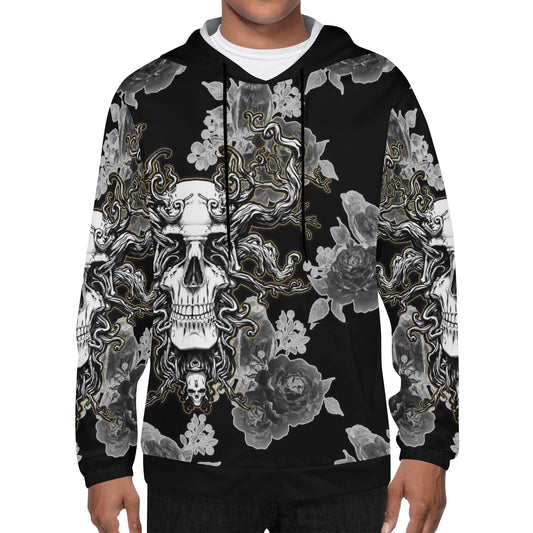 Men's Skullz Hoodie Sweatshirt with Crackhead Apparel Bag