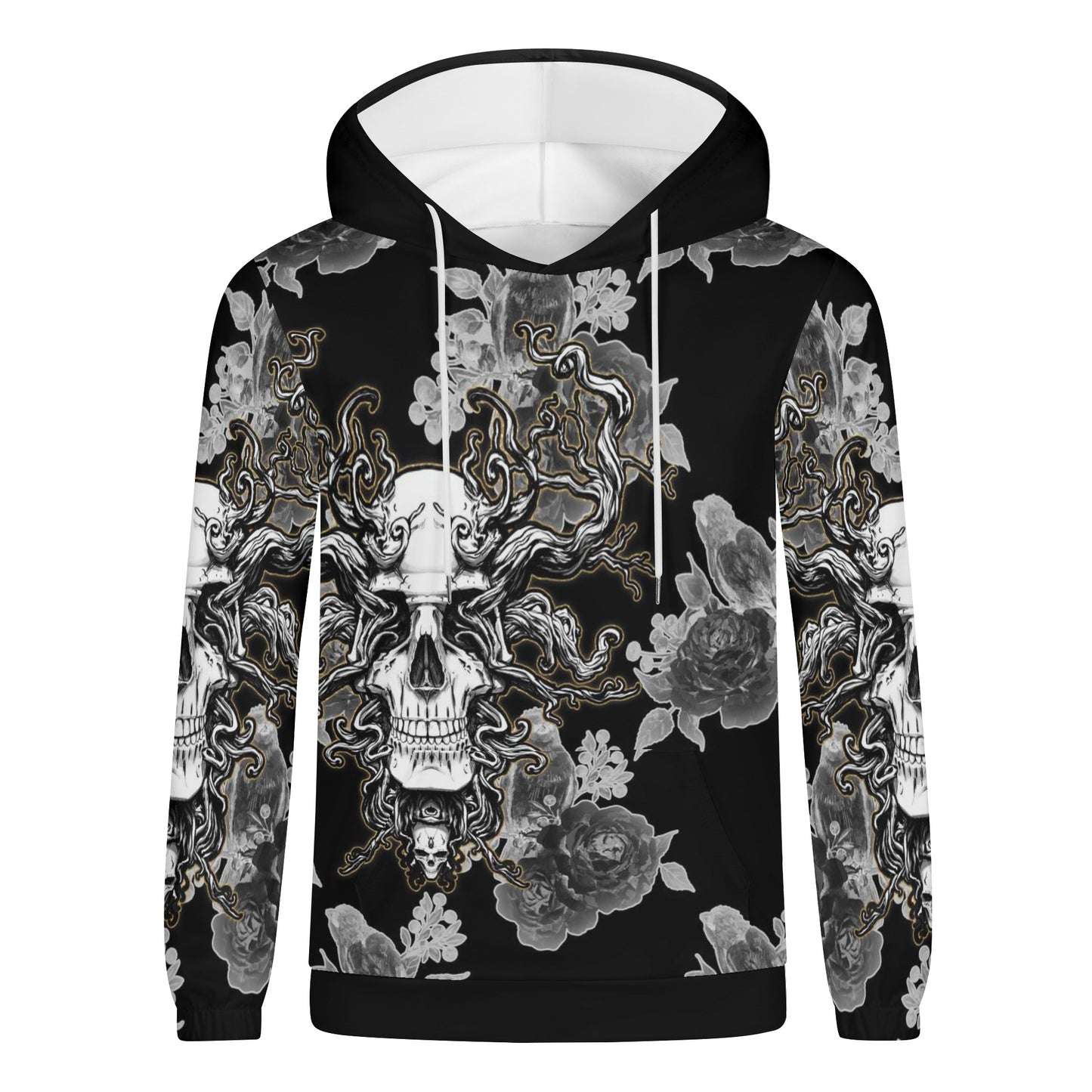 Men's Skullz Hoodie Sweatshirt with Crackhead Apparel Bag