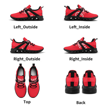 Men's Red Plainz Crackhead Shoes