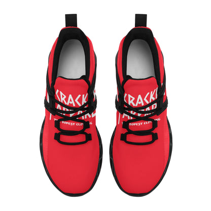 Men's Red Plainz Crackhead Shoes