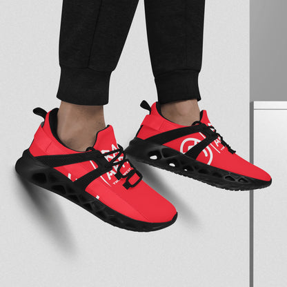 Men's Red Plainz Crackhead Shoes